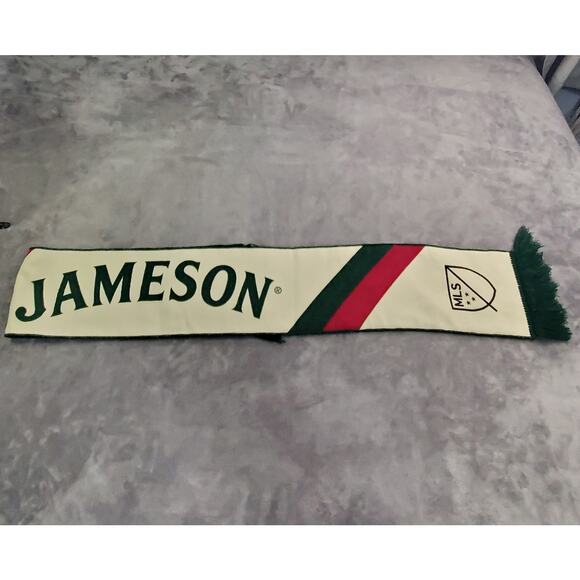 RARE Collectible Jameson Whiskey Knit Scarf - MLS Soccer Collab Green C23-8 - Picture 3 of 4